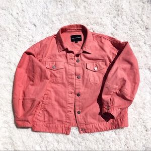 SOLD! Pink Balloon Sleeve Denim Jacket🎀🎈